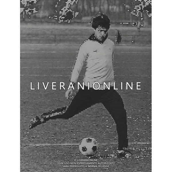 RETROSPETTIVA AMBU CLAUDIO CALCIATORE NELLA FOTO AMBU CLAUDIO CON LA MAGLIA DELL\'INTER AG ALDO LIVERANI SAS