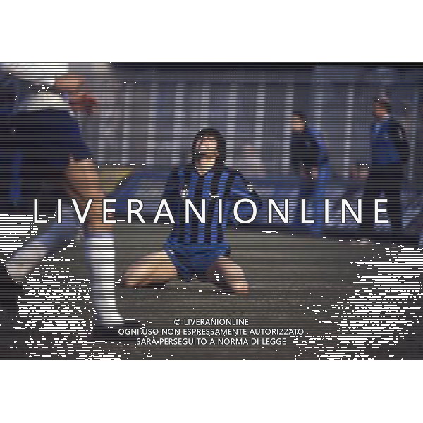 RETROSPETTIVA AMBU CLAUDIO CALCIATORE NELLA FOTO AMBU CLAUDIO CON LA MAGLIA DELL\'INTER AG ALDO LIVERANI SAS