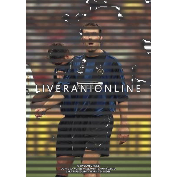 31-08-1999 MILANO TROFEO PIRELLI INTER REAL MADRID NELLA FOTO LAURENT BLANC AG ALDO LIVERANI SAS