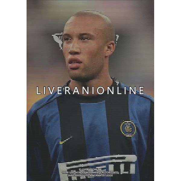 31-08-1999 MILANO TROFEO PIRELLI INTER REAL MADRID NELLA FOTO MIKAEL SILVESTRE AG ALDO LIVERANI SAS