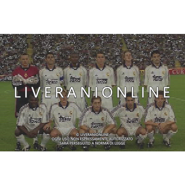 31-08-1999 MILANO TROFEO PIRELLI INTER REAL MADRID NELLA FOTO FORMAZIONE REAL MADRID AG ALDO LIVERANI SAS