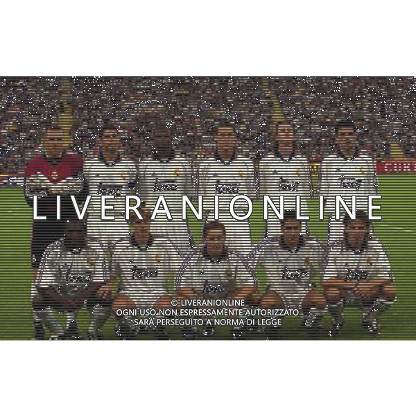 31-08-1999 MILANO TROFEO PIRELLI INTER REAL MADRID NELLA FOTO FORMAZIONE REAL MADRID AG ALDO LIVERANI SAS