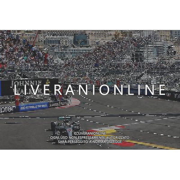 Lewis Hamilton (GBR) Mercedes AMG F1 W08. 25.05.2017. Formula 1 World Championship, Rd 6, Monaco Grand Prix, Monte Carlo, Monaco, Practice Day. AG ALDO LIVERANI SAS ONLY ITALY