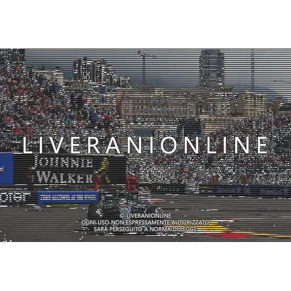 Lewis Hamilton (GBR) Mercedes AMG F1 W08. 25.05.2017. Formula 1 World Championship, Rd 6, Monaco Grand Prix, Monte Carlo, Monaco, Practice Day. AG ALDO LIVERANI SAS ONLY ITALY