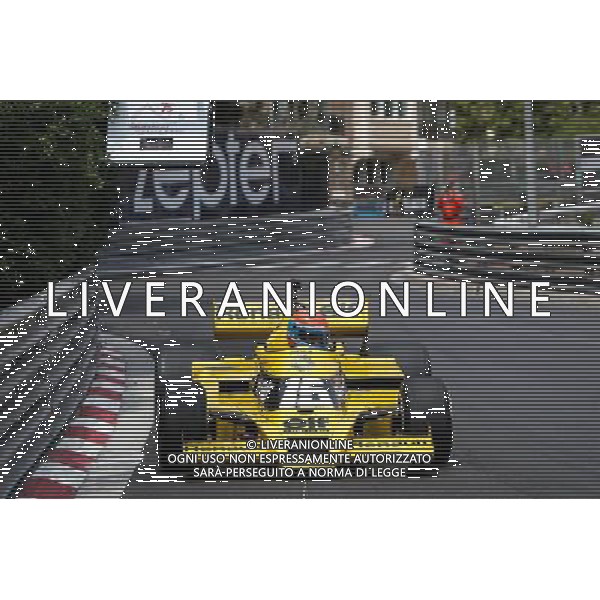Jean-Pierre Jabouille (FRA) in the Renault RS01. 26.05.2017. Formula 1 World Championship, Rd 6, Monaco Grand Prix, Monte Carlo, Monaco, Friday. AG ALDO LIVERANI SAS ONLY ITALY