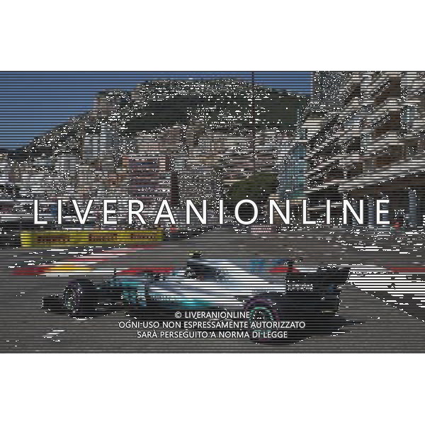 Valtteri Bottas (FIN) Mercedes AMG F1 W08. 27.05.2017. Formula 1 World Championship, Rd 6, Monaco Grand Prix, Monte Carlo, Monaco, Qualifying Day. AG ALDO LIVERANI SAS ONLY ITALY