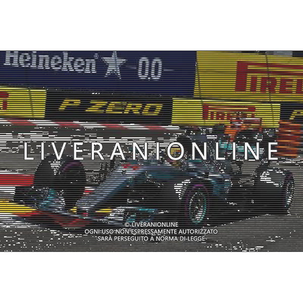 Lewis Hamilton (GBR) Mercedes AMG F1 W08. 28.05.2017. Formula 1 World Championship, Rd 6, Monaco Grand Prix, Monte Carlo, Monaco, Race Day. / AGENZIA ALDO LIVERANI SAS - ITALY ONLY EDITORIAL USE ONLY