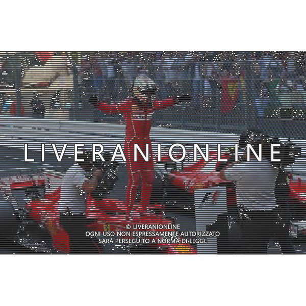 1st place Sebastian Vettel (GER) Ferrari. 28.05.2017. Formula 1 World Championship, Rd 6, Monaco Grand Prix, Monte Carlo, Monaco, Race Day. / AGENZIA ALDO LIVERANI SAS - ITALY ONLY EDITORIAL USE ONLY