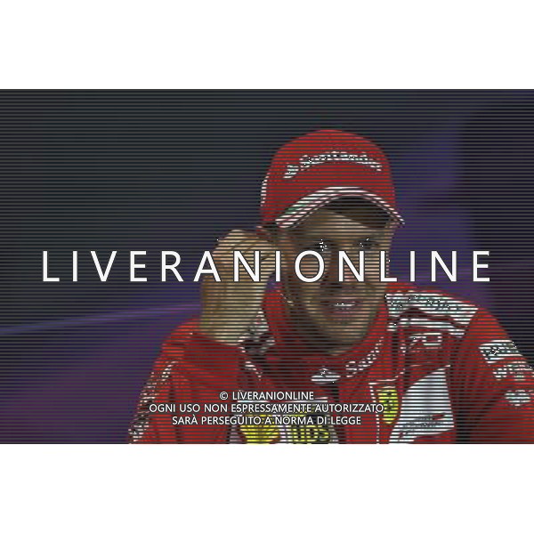 Sebastian Vettel (GER) Ferrari in the FIA Press Conference. 28.05.2017. Formula 1 World Championship, Rd 6, Monaco Grand Prix, Monte Carlo, Monaco, Race Day. AG ALDO LIVERANI SAS ONLY ITALY