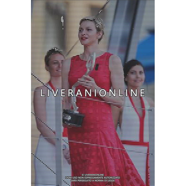 Princess Charlene of Monaco on the podium. 28.05.2017. Formula 1 World Championship, Rd 6, Monaco Grand Prix, Monte Carlo, Monaco, Race Day. AG ALDO LIVERANI SAS ONLY ITALY