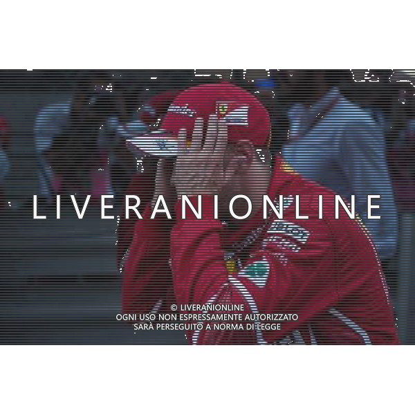 Race winner Sebastian Vettel (GER) Ferrari celebrates in parc ferme. 28.05.2017. Formula 1 World Championship, Rd 6, Monaco Grand Prix, Monte Carlo, Monaco, Race Day. AG ALDO LIVERANI SAS ONLY ITALY
