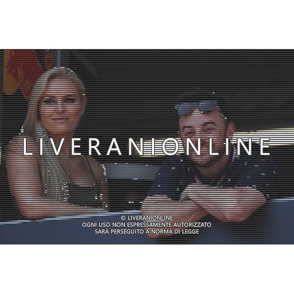 (L to R): Lindsey Vonn (USA) Alpine Ski Racer with Ant McPartlin (GBR). 28.05.2017. Formula 1 World Championship, Rd 6, Monaco Grand Prix, Monte Carlo, Monaco, Race Day. AG ALDO LIVERANI SAS ONLY ITALY