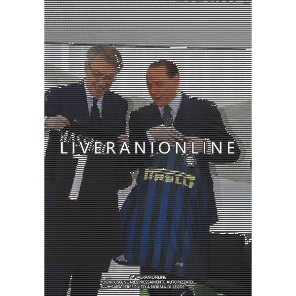 Milano ( MI ) 30/05/2017 Rosa Camuna a Berlusconi e Moratti Nella foto: Massimo Moratti e Silvio Berlusconi PH Lauro Montagnini / AGENZIA ALDO LIVERANI SAS
