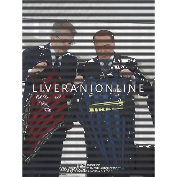 Milano ( MI ) 30/05/2017 Rosa Camuna a Berlusconi e Moratti Nella foto: Massimo Moratti e Silvio Berlusconi PH Lauro Montagnini / AGENZIA ALDO LIVERANI SAS