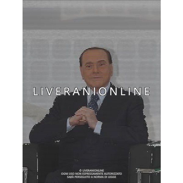 Milano ( MI ) 30/05/2017 Rosa Camuna a Berlusconi e Moratti Nella foto: Silvio Berlusconi PH Lauro Montagnini / AGENZIA ALDO LIVERANI SAS