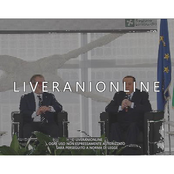 Milano ( MI ) 30/05/2017 Rosa Camuna a Berlusconi e Moratti Nella foto: Roberto Maroni e Silvio Berlusconi PH Lauro Montagnini / AGENZIA ALDO LIVERANI SAS
