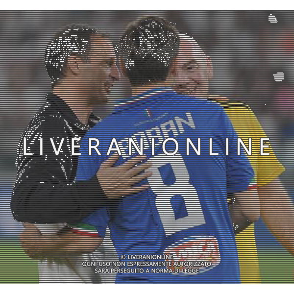 XXVI Partita del Cuore 2017 Torino - 30.05.2017 Nazionale Italiana Cantanti vs Campioni della Ricerca Nella Foto:allegri infantino e boban /Ph.Vitez-Ag. Aldo Liverani