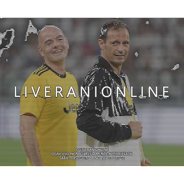 XXVI Partita del Cuore 2017 Torino - 30.05.2017 Nazionale Italiana Cantanti vs Campioni della Ricerca Nella Foto:massimiliano allegri e gianni infantino /Ph.Vitez-Ag. Aldo Liverani