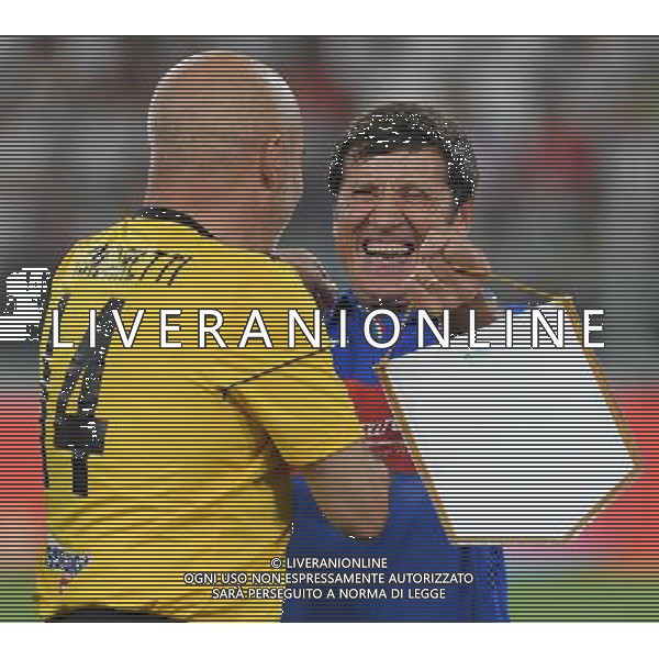 XXVI Partita del Cuore 2017 Torino - 30.05.2017 Nazionale Italiana Cantanti vs Campioni della Ricerca Nella Foto:morandi zingaretti /Ph.Vitez-Ag. Aldo Liverani