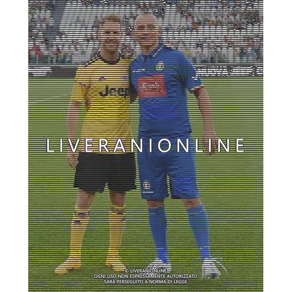 XXVI Partita del Cuore 2017 Torino - 30.05.2017 Nazionale Italiana Cantanti vs Campioni della Ricerca Nella Foto:vettel e ramazzotti /Ph.Vitez-Ag. Aldo Liverani