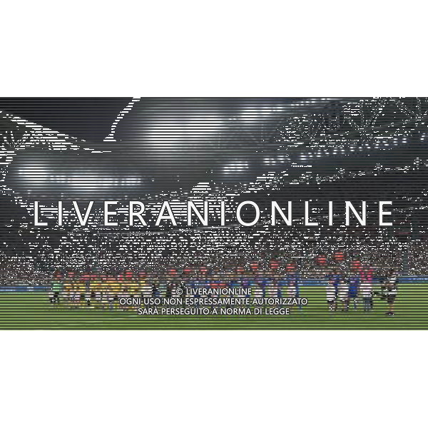 XXVI Partita del Cuore 2017 Torino - 30.05.2017 Nazionale Italiana Cantanti vs Campioni della Ricerca Nella Foto:squadre schierate /Ph.Vitez-Ag. Aldo Liverani