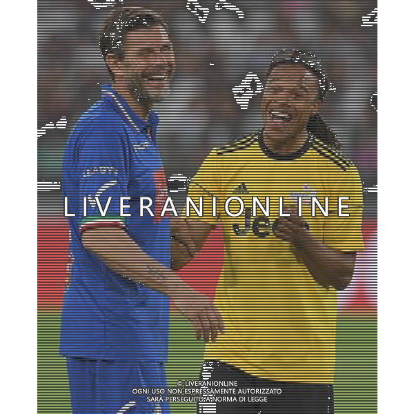 XXVI Partita del Cuore 2017 Torino - 30.05.2017 Nazionale Italiana Cantanti vs Campioni della Ricerca Nella Foto:Edgar Davids e Zvonimir Boban /Ph.Vitez-Ag. Aldo Liverani