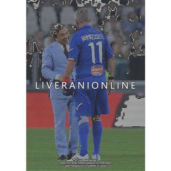 XXVI Partita del Cuore 2017 Torino - 30.05.2017 Nazionale Italiana Cantanti vs Campioni della Ricerca Nella Foto:Chiambretti e Eros Ramazzotti /Ph.Vitez-Ag. Aldo Liverani