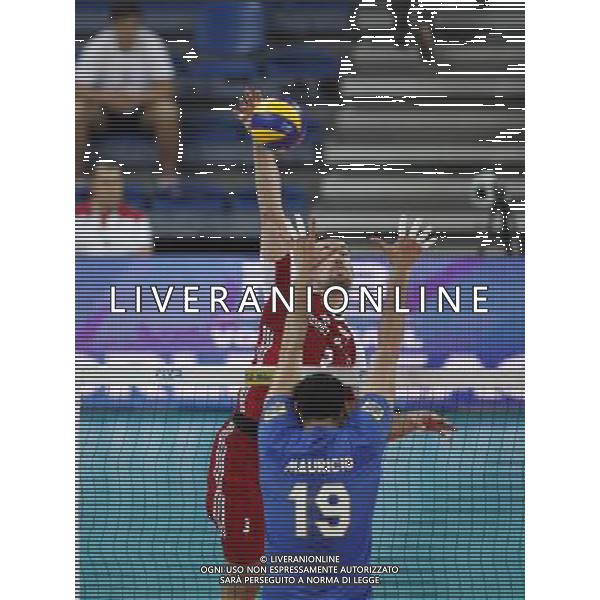 Pesaro - FIVB World League Pool A1 02/06/2017 Brasile Polonia nella foto: KONARSKI DAWID E MAURICIO ©Claudio Zamagni/Agenzia Aldo Liverani KONARSKI DAWID AND MAURICIO during FIVB World League volleyball pool A1 match between Brazil and Poland at Adriatic Arena on June 02, 2017 in Adriatic Arena Pesaro 