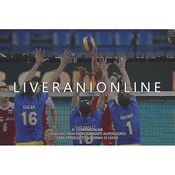 Pesaro - FIVB World League Pool A1 02/06/2017 Brasile Polonia nella foto: ATTACCO POLONIA ©Claudio Zamagni/Agenzia Aldo Liverani POLAND ATTACK during FIVB World League volleyball pool A1 match between Brazil and Poland at Adriatic Arena on June 02, 2017 in Adriatic Arena Pesaro 