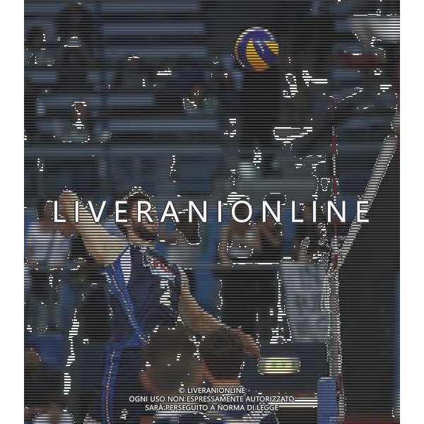 Pesaro - FIVB World League Pool A1 02/06/2017 Italia - Iran nella foto: RANDAZZO LUIGI ©Claudio Zamagni/Agenzia Aldo Liverani RANDAZZO LUIGI ATTACK during FIVB World League volleyball pool A1 match between Italy and Iran at Adriatic Arena on June 02, 2017 in Adriatic Arena Pesaro Photo credit: CLAUDIO ZAMAGNI/ALDO LIVERANI PHOTO AGENCY 