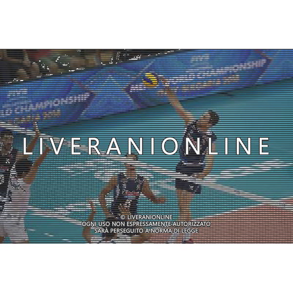 Pesaro - FIVB World League Pool A1 02/06/2017 Italia - Iran nella foto: ATTACCO CANDELLARO DAVIDE ©Claudio Zamagni/Agenzia Aldo Liverani CANDELLARO DAVIDE ATTACK during FIVB World League volleyball pool A1 match between Italy and Iran at Adriatic Arena on June 02, 2017 in Adriatic Arena Pesaro Photo credit: CLAUDIO ZAMAGNI/ALDO LIVERANI PHOTO AGENCY 