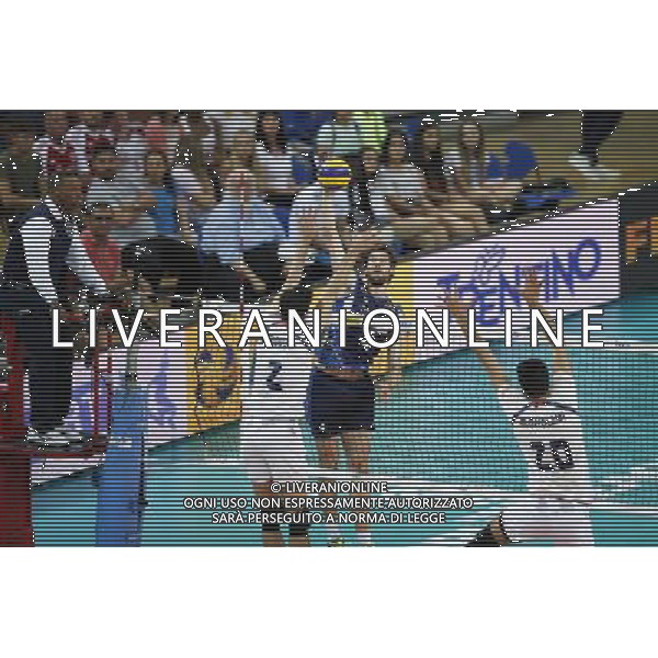 Pesaro - FIVB World League Pool A1 02/06/2017 Italia - Iran nella foto: ATTACCO VETTORI LUCA ©Claudio Zamagni/Agenzia Aldo Liverani VETTORI LUCA ATTCK during FIVB World League volleyball pool A1 match between Italy and Iran at Adriatic Arena on June 02, 2017 in Adriatic Arena Pesaro Photo credit: CLAUDIO ZAMAGNI/ALDO LIVERANI PHOTO AGENCY 