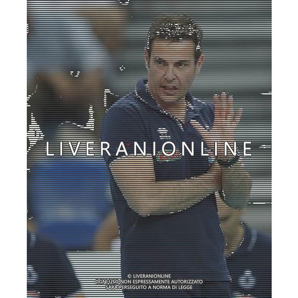 Pesaro - FIVB World League Pool A1 02/06/2017 Italia - Iran nella foto: COACH BLENGINI GIANLORENZO ©Claudio Zamagni/Agenzia Aldo Liverani BLENGINI GIANLORENZO COACH during FIVB World League volleyball pool A1 match between Italy and Iran at Adriatic Arena on June 02, 2017 in Adriatic Arena Pesaro Photo credit: CLAUDIO ZAMAGNI/ALDO LIVERANI PHOTO AGENCY 