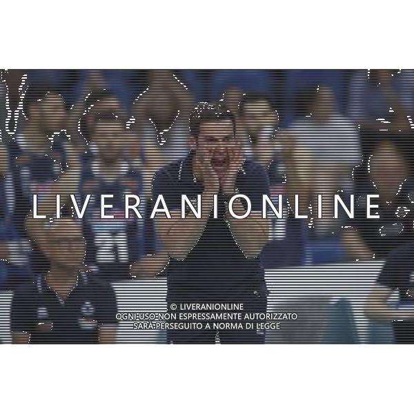 Pesaro - FIVB World League Pool A1 02/06/2017 Italia - Iran nella foto: COACH BLENGINI GIANLORENZO ©Claudio Zamagni/Agenzia Aldo Liverani BLENGINI GIANLORENZO COACH during FIVB World League volleyball pool A1 match between Italy and Iran at Adriatic Arena on June 02, 2017 in Adriatic Arena Pesaro Photo credit: CLAUDIO ZAMAGNI/ALDO LIVERANI PHOTO AGENCY 