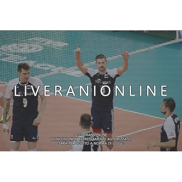 Pesaro - FIVB World League Pool A1 03/06/2017 Italia - Polonia nella foto: ESULTANZA POLONIA Â©Claudio Zamagni/Agenzia Aldo Liverani POLAND CELEBRATES during FIVB World League volleyball pool A1 match between Italy and Poland at Adriatic Arena on June 03, 2017 in Pesaro Photo credit by Claudio Zamagni/Aldo Liverani Photo Agency / AGENZIA ALDO LIVERANI SAS