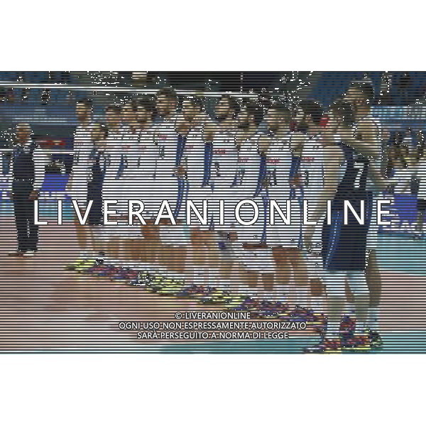 Pesaro - FIVB World League Pool A1 03/06/2017 Italia - Polonia nella foto: LA NAZIONALE ITALIANA Â©Claudio Zamagni/Agenzia Aldo Liverani ITALY VOLLEY TEAM during FIVB World League volleyball pool A1 match between Italy and Poland at Adriatic Arena on June 03, 2017 in Pesaro Photo credit by Claudio Zamagni/Aldo Liverani Photo Agency / AGENZIA ALDO LIVERANI SAS