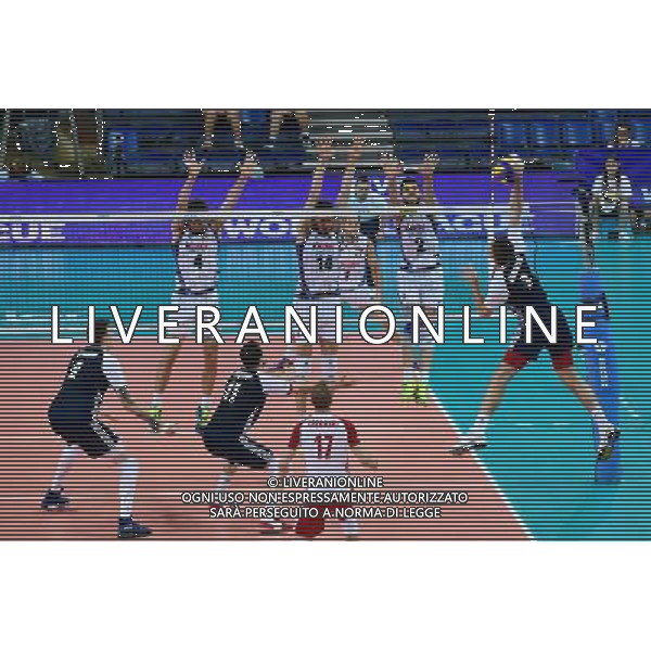 2017.06.03 Pesaro Siatkowka mezczyzn Liga Swiatowa 2017 Grupa A1 Polska - Wlochy N/z Dawid Konarski, Luigi Radazzo, Luca Vettori, Matteo Piano Foto Martyna Szydlowska / Newspix 2017.06.03 Pesaro Men volleyball FIVB World league 2017 Pool A1 Poland - Italy Dawid Konarski, Luigi Radazzo, Luca Vettori, Matteo Piano Credit: Martyna Szydlowska / Newspix --- Newspix.pl AG ALDO LIVERANI SAS *** Local Caption *** www.newspix.pl mail us: info@newspix.pl call us: 0048 022 23 22 222 --- Polish Picture Agency by Ringier Axel Springer Poland