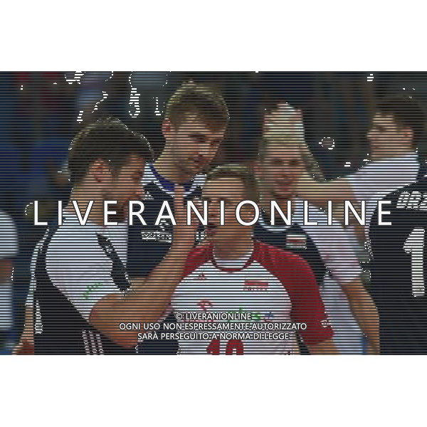 2017.06.03 Pesaro Siatkowka mezczyzn Liga Swiatowa 2017 Grupa A1 Polska - Wlochy N/z Michal Kubiak, Damian Wojtaszek, Mateusz Bieniek, Maciej Muzaj Foto Martyna Szydlowska / Newspix 2017.06.03 Pesaro Men volleyball FIVB World league 2017 Pool A1 Poland - Italy Michal Kubiak, Damian Wojtaszek, Mateusz Bieniek, Maciej Muzaj Credit: Martyna Szydlowska / Newspix --- Newspix.pl AG ALDO LIVERANI SAS *** Local Caption *** www.newspix.pl mail us: info@newspix.pl call us: 0048 022 23 22 222 --- Polish Picture Agency by Ringier Axel Springer Poland