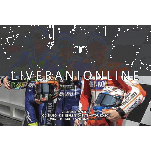 03.06.2017. Circuito Internazionale del Mugello. Scarperia, Italia. Qualifiche.Valentino Rossi, Maverick Vinales e Andrea Dovizioso. FOTO G. PIAZZOLLA-AG ALDO LIVERANI SAS