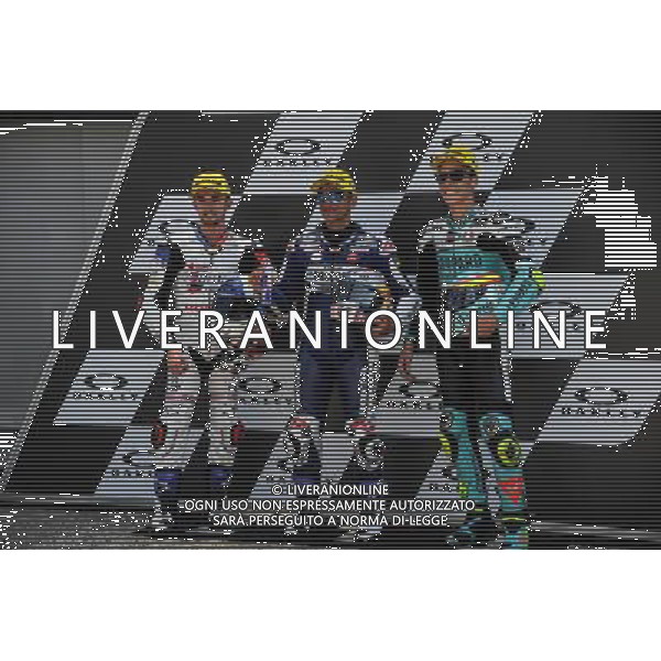 03.04.2017. Circuito Internazionale del Mugello. Scarperia, Italia. Moto3 qualifiche. john McPhee, Jorge Martin e Joan Mir. FOTO G.PIAZZOLLA-AG ALDO LIVERANI SAS