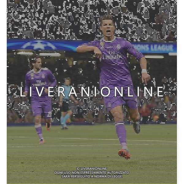 UEFA Champions League 2016/2017 Finale Cardiff (Galles) - 03.06.2017 Juventus-Real Madrid Nella Foto: esultanza dopo il gol di cristiano ronaldo /Ph.Vitez-Ag. Aldo Liverani