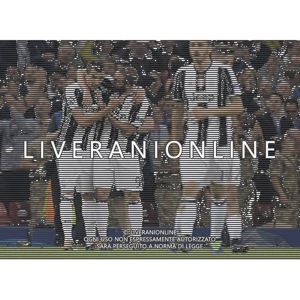 UEFA Champions League 2016/2017 Finale Cardiff (Galles) - 03.06.2017 Juventus-Real Madrid Nella Foto: mario mandzukic esultanza dopo il gol del pareggio con higuain /Ph.Vitez-Ag. Aldo Liverani
