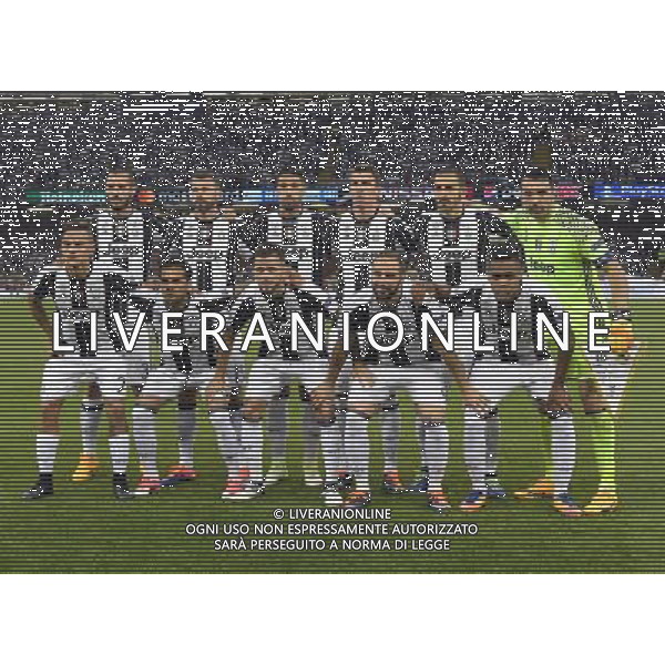 UEFA Champions League 2016/2017 Finale Cardiff (Galles) - 03.06.2017 Juventus-Real Madrid Nella Foto:juventus squadra formazione chiellini, barzagli,khedira,mandzukic,bonucci,buffon,dybala,dani alves,pjanic,higuain,alex sandro /Ph.Vitez-Ag. Aldo Liverani