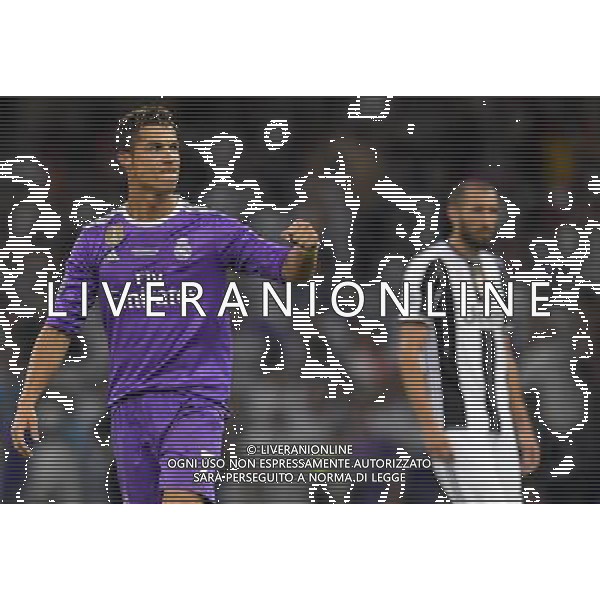 UEFA Champions League 2016/2017 Finale Cardiff (Galles) - 03.06.2017 Juventus-Real Madrid Nella Foto: esultanza dopo il secondo gol di cristiano ronaldo /Ph.Vitez-Ag. Aldo Liverani