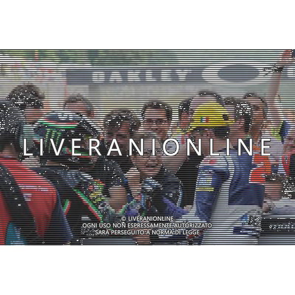 04.06.2017.Circuito Internazionale del Mugello.Scarperia, Italia. Moto3 Podio.Andrea Migno e Fabio Di Giannantonio. FOTO G.PIAZZOLLA-AG ALDO LIVERANI SAS