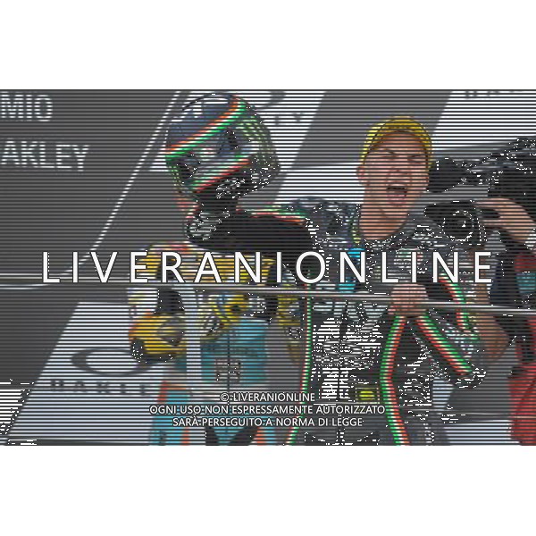04.06.2017.Circuito Internazionale del Mugello.Scarperia, Italia. Moto3 Podio. Andrea Migno. FOTO G.PIAZZOLLA-AG ALDO LIVERANI SAS