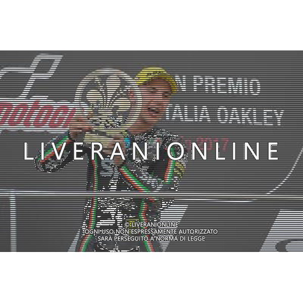 04.06.2017.Circuito Internazionale del Mugello.Scarperia, Italia. Moto3 Podio. Andrea Migno. FOTO G.PIAZZOLLA-AG ALDO LIVERANI SAS