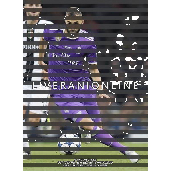 UEFA Champions League 2016/2017 Finale Cardiff (Galles) - 03.06.2017 Juventus-Real Madrid Nella Foto:Benzema Karim /Ph.Vitez-Ag. Aldo Liverani