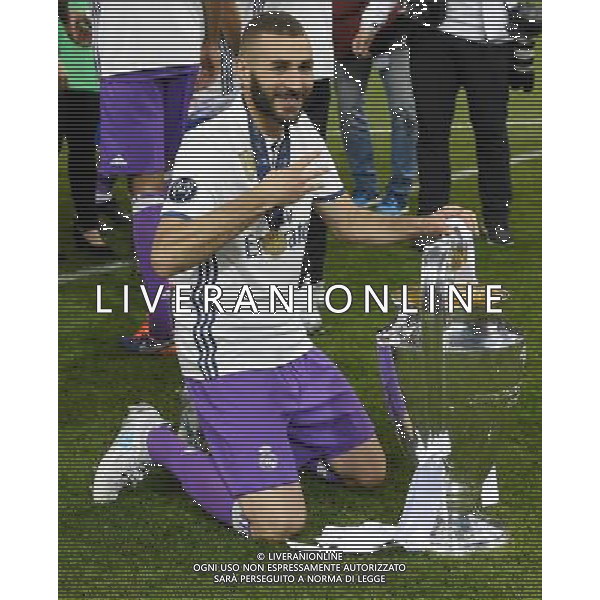 UEFA Champions League 2016/2017 Finale Cardiff (Galles) - 03.06.2017 Juventus-Real Madrid Nella Foto:Benzema Karim /Ph.Vitez-Ag. Aldo Liverani