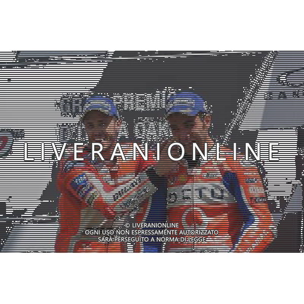 04.06.2017.Circuito Internazionale del Mugello. Scarperia, Italia.Andrea Dovizioso e Daniolo Petrucci. FOTO G.PIAZZOLLA-AG ALDO LIVERANI SAS